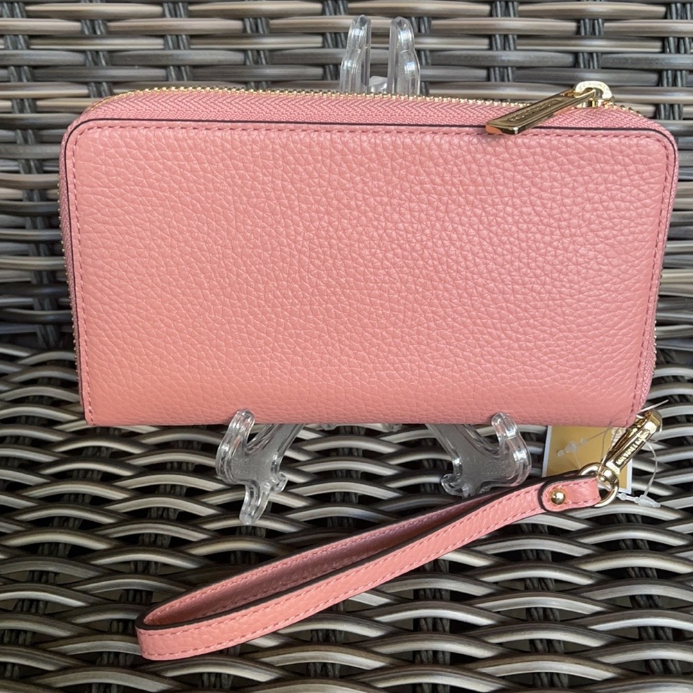 Michael Kors Jet Set Travel Lg Flat Multifunctional Phone Case-Wristlet-Wallet - Picture 12 of 16